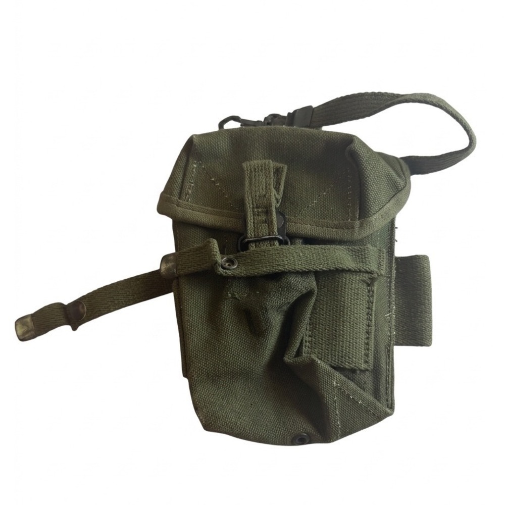 Vtg US Military Olive Drab Canvas Ammo Pouch ALICE Utility Bag Tactical Green